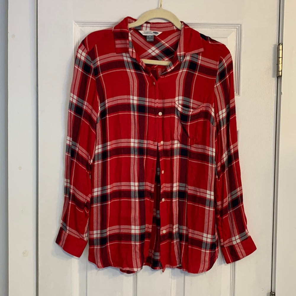 Old Navy Plaid Classic Button Down Shirt